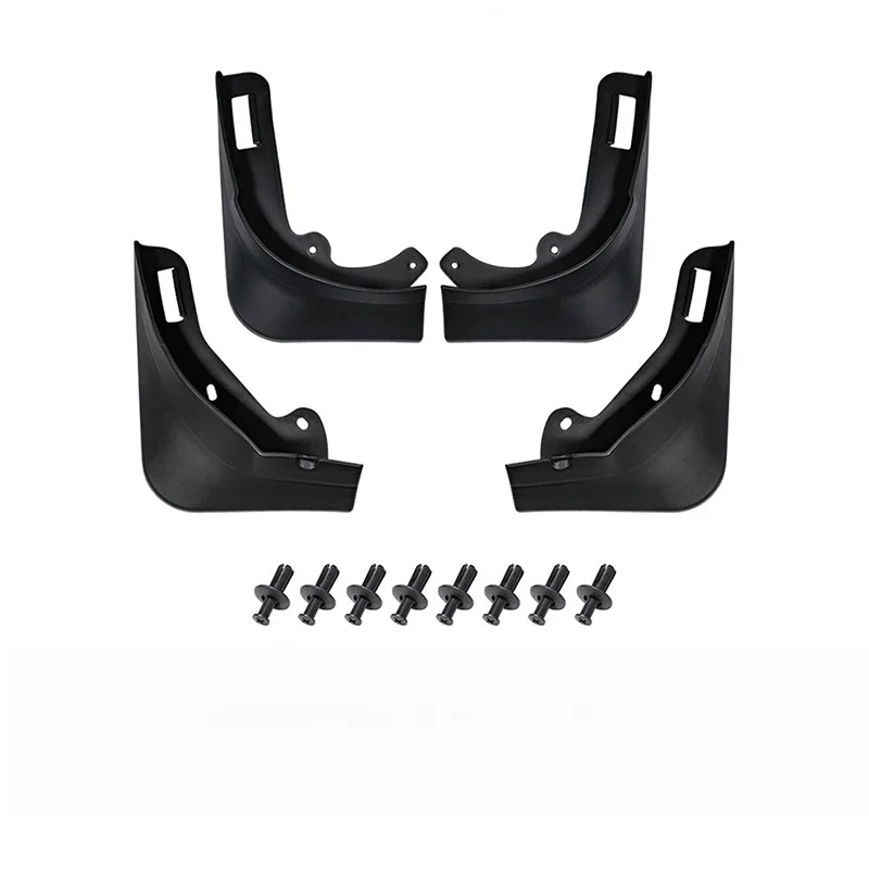 Matte Black Carbon Fiber Pattern Splash Guards Mud Flaps for 2020 2021 2022 2023 Tesla Model Y Mudflaps No Need to Drill Holes