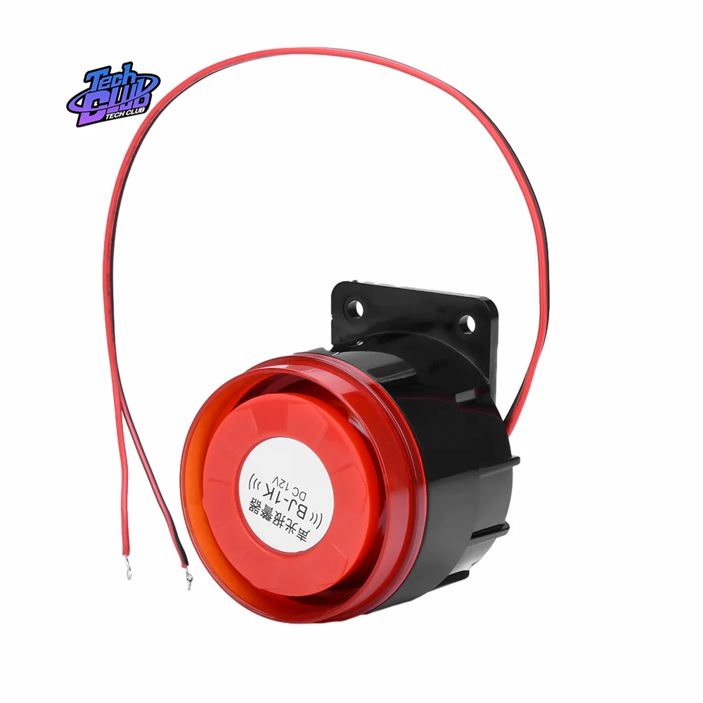 Bj-1k 12 24V 220V  Buzzer With Light Without Light High Decibel Sound And Light Alarm Explosion Anti-Theft Horn Power Supply