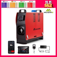Mudiro 8KW Diesel Heater 12V/24V/240V, Bluetooth, LCD, Auto Start-Stop, 1.5m Cord, High Altitude Mode for RV Camping Tent