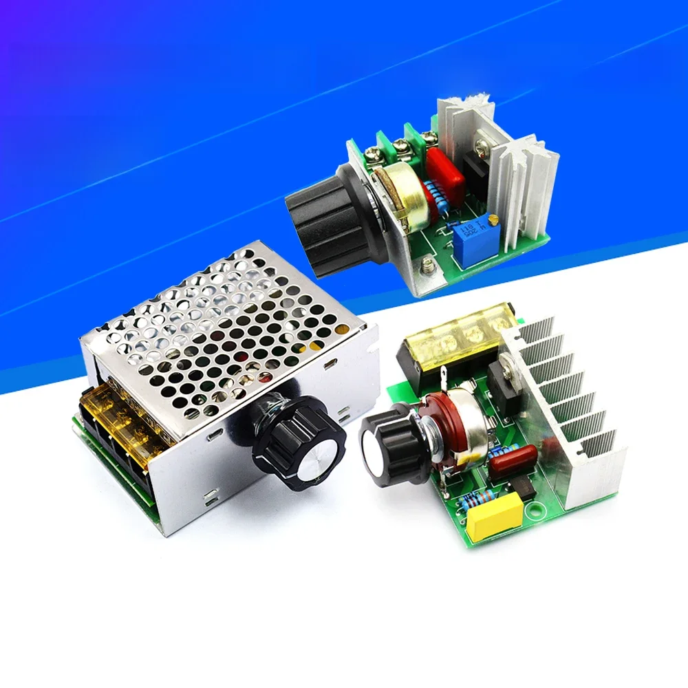 2000W 4000W 220V regulatory napięcia dużej mocy SCR regulator prędkości elektroniczny regulator napięcia termostat regulatora — zdjęcie 2