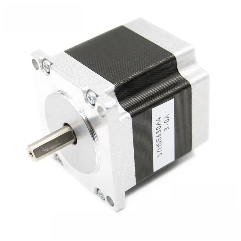 Silnik krokowy 57x56 D = 8mm NEMA23 4 przewody 3A 1.26N.m silnik krokowy 180 uncji w NEMA 23 do drukarki CNC maszyna grawerująca 3D — zdjęcie 2