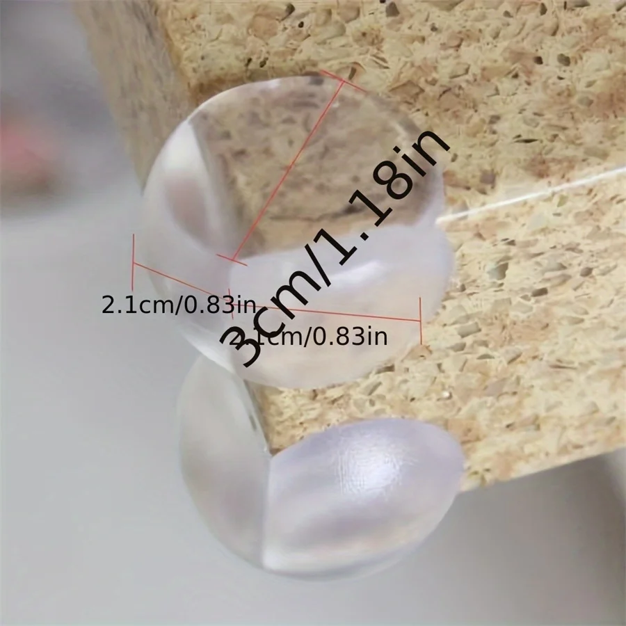 4/10/16 قطعة ركن سلامة الطفل سيليكون حامي الجدول لينة شفافة الأطفال المضادة للتصادم ركن حافة حماية الحرس