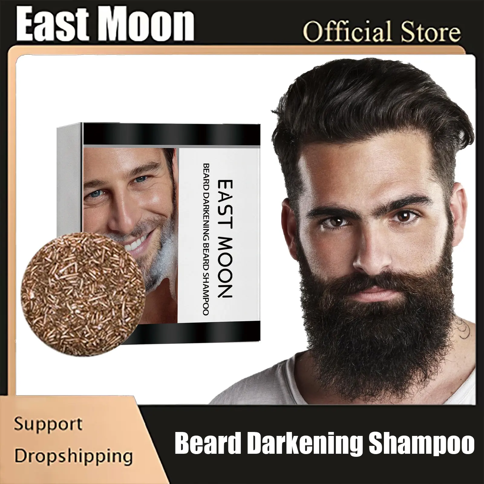 

Beard Darkening Shampoo Gray Hair Coverage Remove White Moustache Growth Anti Hair Loss Moisturizing Washing Beard Soap for Men