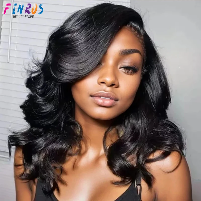 

HD Transparent 4x4 short bob human hair wigs body wave brazilian Remy hair for women 13x6 lace frontal wigs Cheap on sale