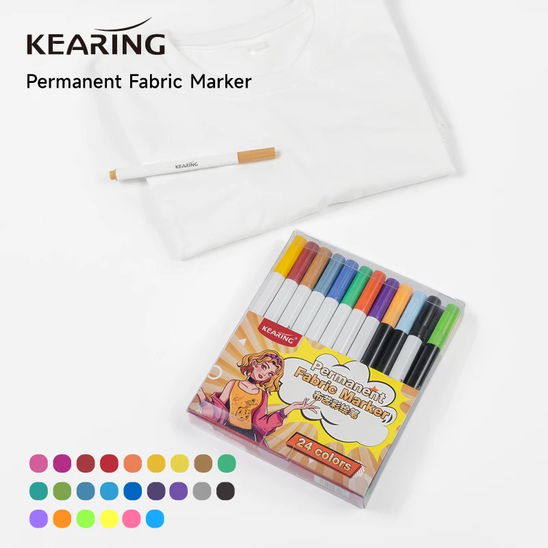 Kearing Permanent Stoff Marker für Wäsche zeichnung Nähen Kleidung Schuhe Löslich Kreuz stich Patchwork Schneider Textil Stift