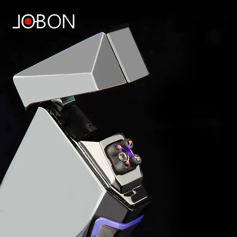 

JOBON Technology Sense Windproof Dual Arc Lighter Intelligent Induction Electronic Pulse USB Charging Igniter Power Display Gift