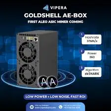 FA Unlock the Future of Mining with the Goldshell AE BOX! 🌟 🔑 Key Features: 💪 Exceptional Hashrate