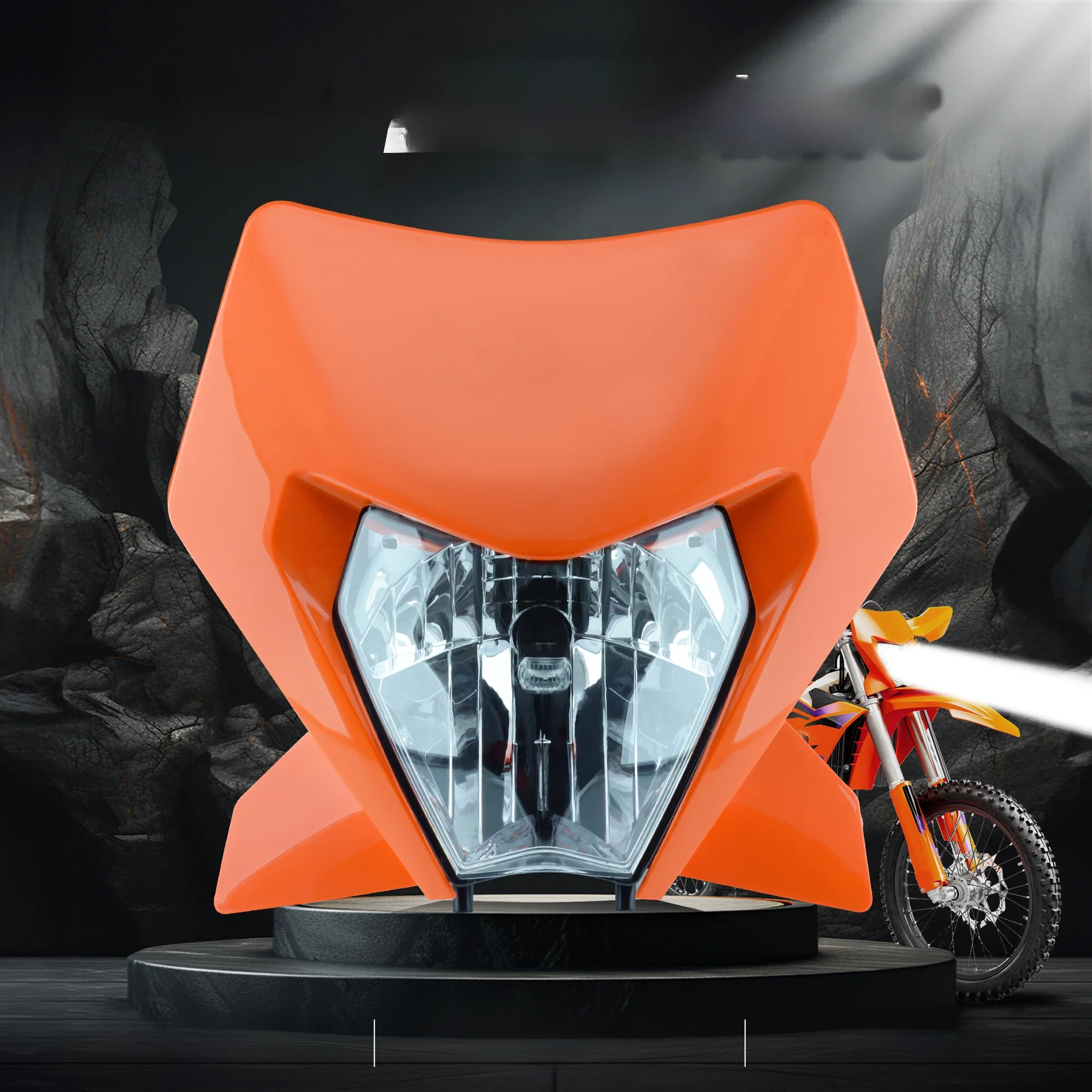 AliExpress Powerzone PowerZone Motorcycle LED Headlight Headlamp Head Light Supermoto Fairing For KTM EXC SXF XCW MX Dirt Bike Enduro Headlight