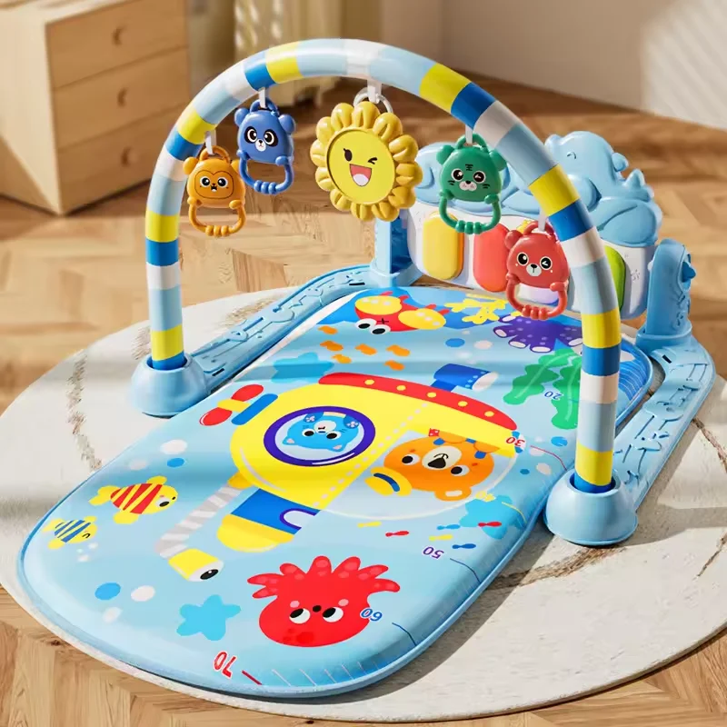 Baby carpet piano, with pendants and sound and light, can cultivate vision and crawling, it is a holiday gift.