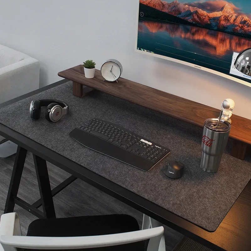 XXL Großes Gaming-Mauspad aus Wollfilz, rutschfeste Schreibtischunterlage für Computer, Laptop, Tastatur, Bürozubehör