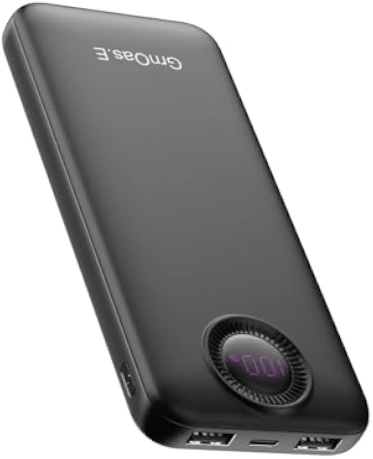 

10000mAh Portable Charger Power Bank Travel Charger with USB-C 2.4A Fast Charging for iPhone 16 Samsung Android Brilliant Black