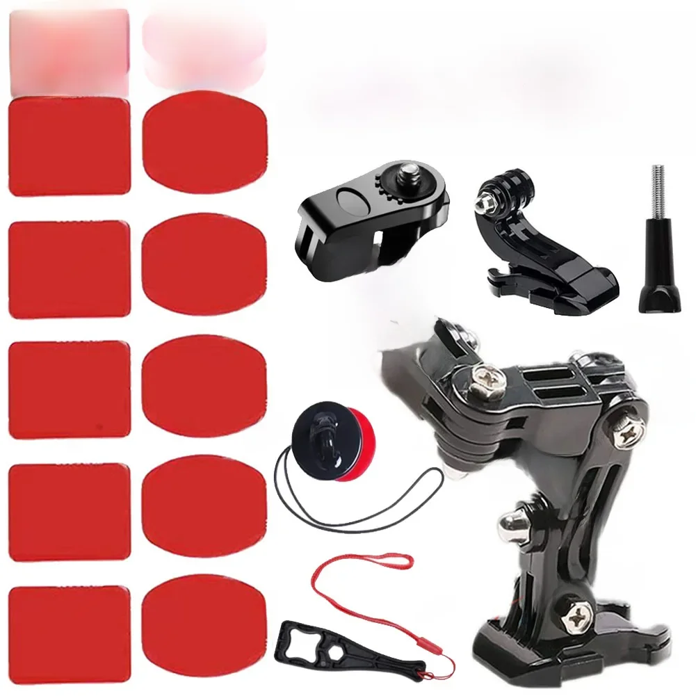 Kit de casque de moto pour GoPro Hero 13 12 11 10 9, caméra d'action, support de menton pour Go Pro Insta360 DJI Osmo, ensemble d'accessoires