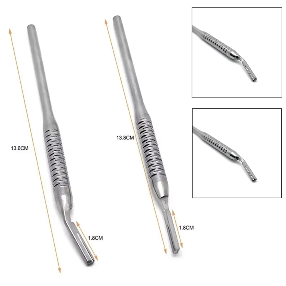 

Premium No.3 Dental Scalpel Handle for Curved Straight Blades, High Quality Surgical Hilt Oral Surgery Kit Tool for Dentists