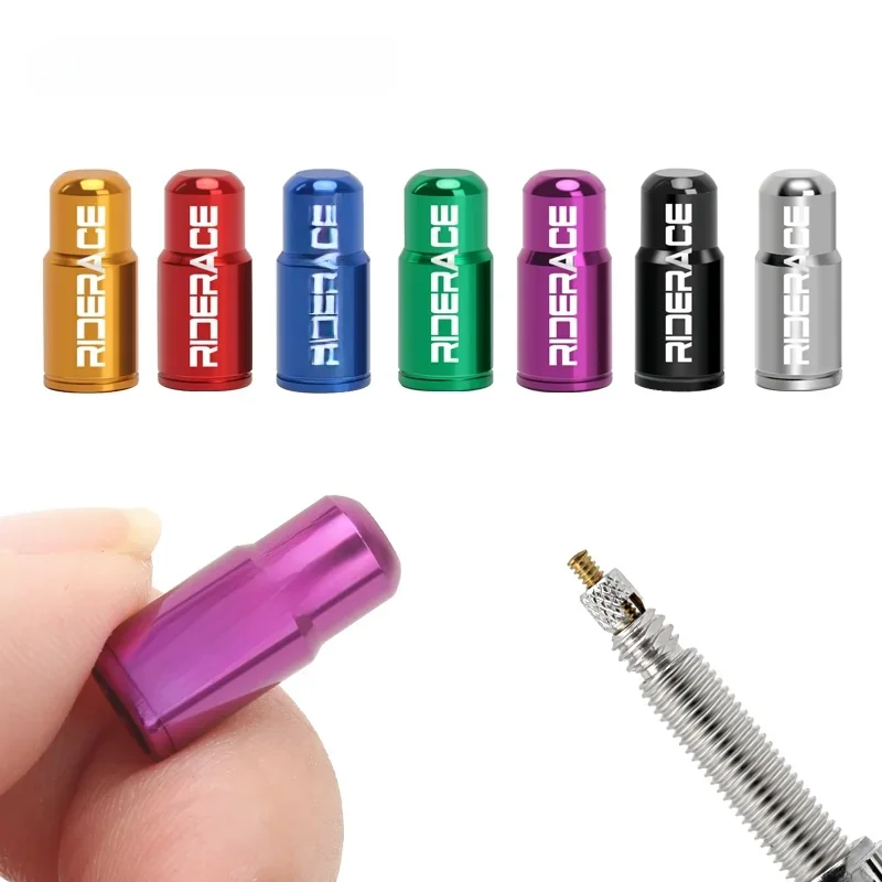 AliExpress riderace 10Pcs Bicycle Tire Valve Cap Ultralight Aluminum Bike Tube Tyre Gas Nozzle Cover For FV Presta Valve Dustproof Protector Cap