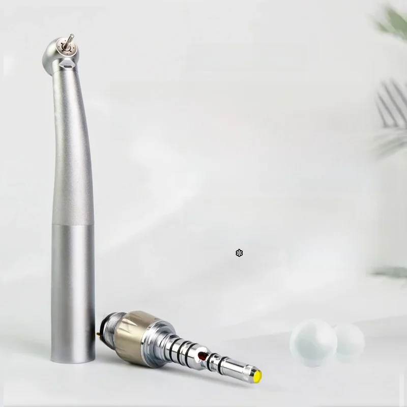 Zahnarzt 6-Loch-Glasfaser-LED-Hochgeschwindigkeits-Luftturbinen-Handstück, kompatibel mit K Ty-Schnellkupplung, superstarkes Werkzeug
