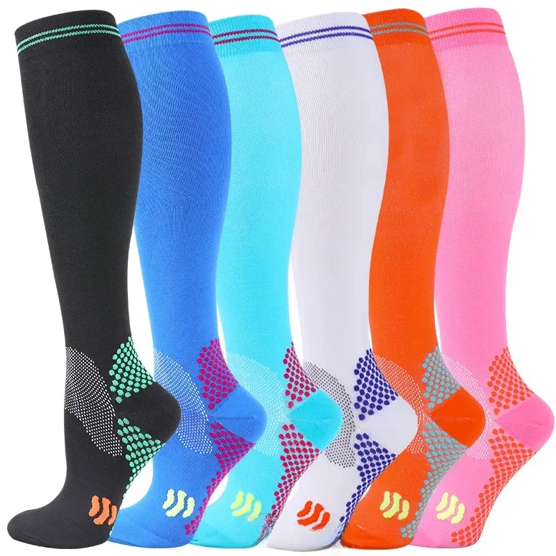 AliExpress S-XXL Compression Socks 20-30mmhg Relieve Varicose Veins Leg Swelling Fatigue Elastic Socks Outdoor Running Rugby Cycling Socks