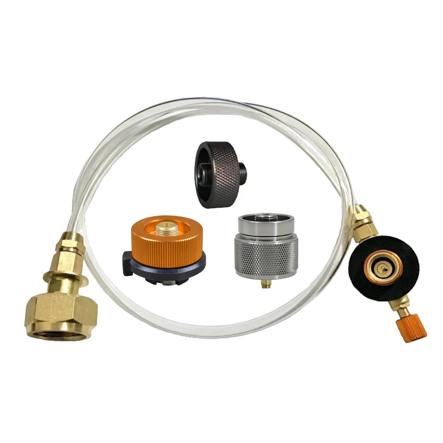 محول ملء اسطوانة في الهواء الطلق ، موقد غاز التخييم ، محول إعادة تعبئة الغاز ، ملحقات موصل خزان الغاز ، رو و يو