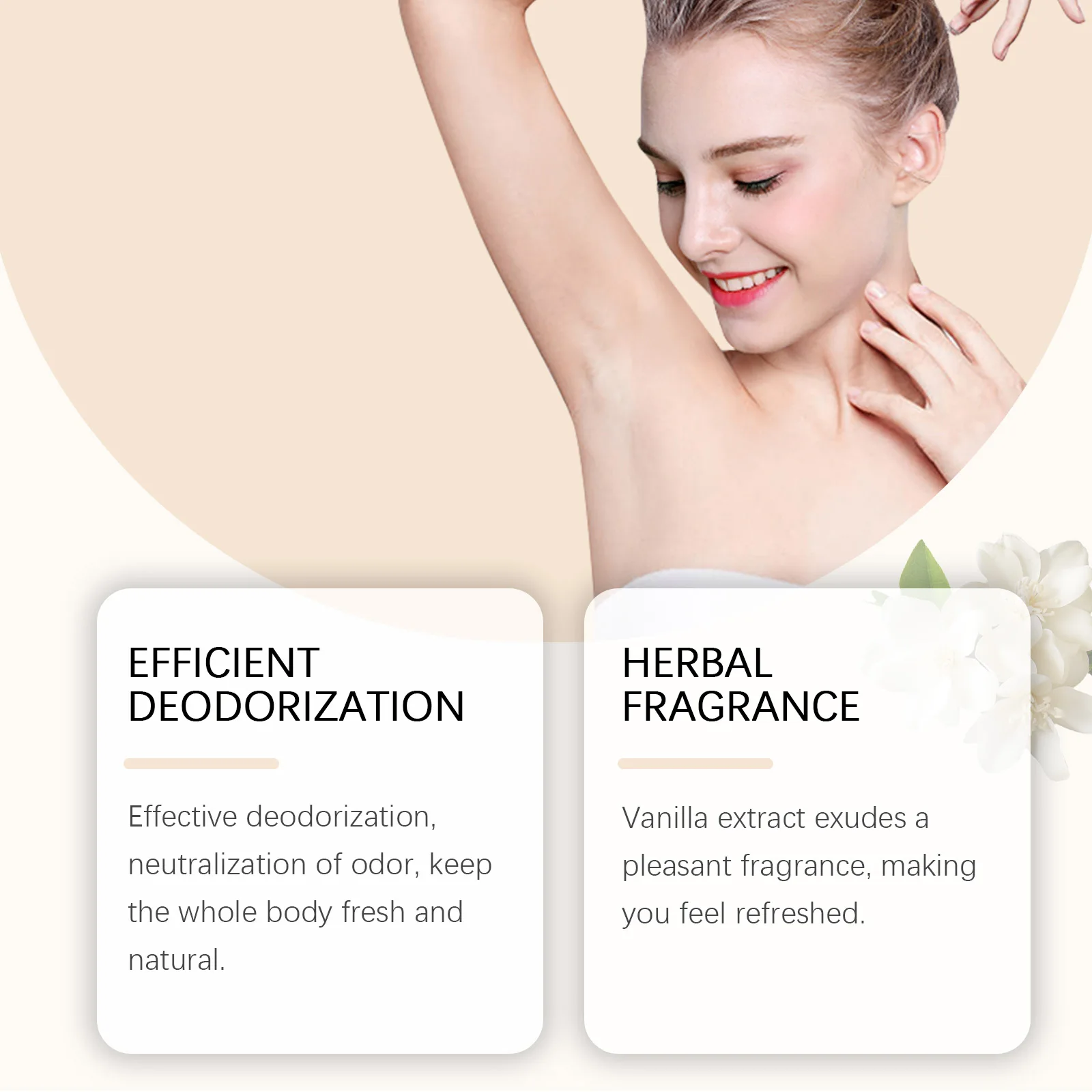 Oceaura الفانيليا مزيل العرق للجسم بلسم عصا عطر دائم تعزيز الساحرة إزالة رائحة العرق بلسم طبيعي صلب منعش