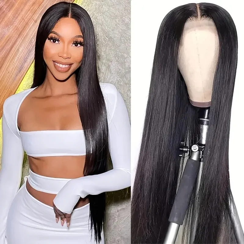 Straight 200 Density 30 40 Inch Brazilian Human Hair Wigs For Black Women 13x4 13x6 Hd Straight Lace Frontal Wig Pre plucked