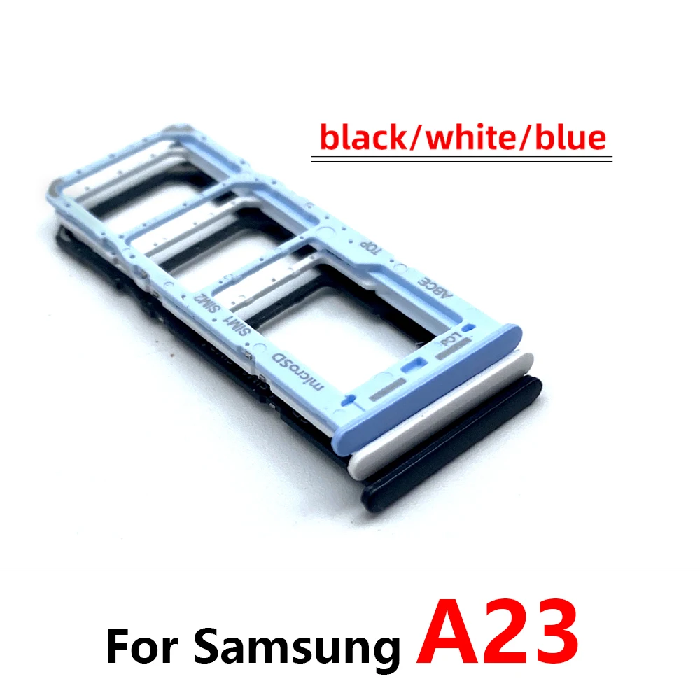 50Pcs, Dual SIM Card Tray Slot Holder For Samsung A13 A23 A33 A53 A73 A22 A32 A52 A72 4G 5G Replacement Parts Mix Color