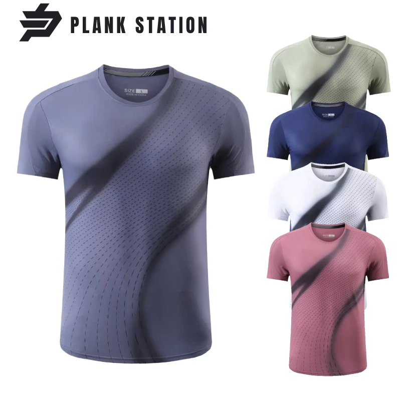 

Active Sportswear Shirt For Men Man Sports T-Shirt Running Gym Cycling Hiking Casual Clothing Quick Dry