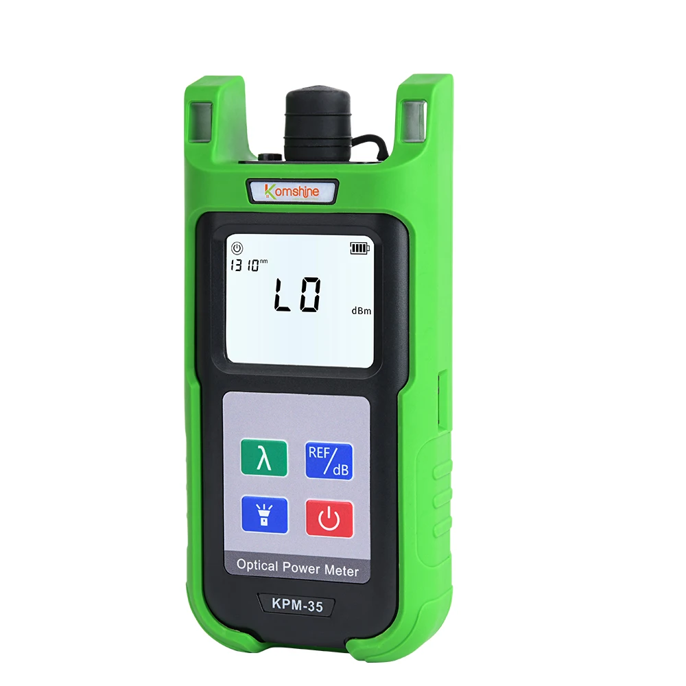 KomShine KPM-35 Optical Fiber Power Meter -70-+10dBM -50-+26dBm OPM FTTH Tool Tester 7 wavelength detection