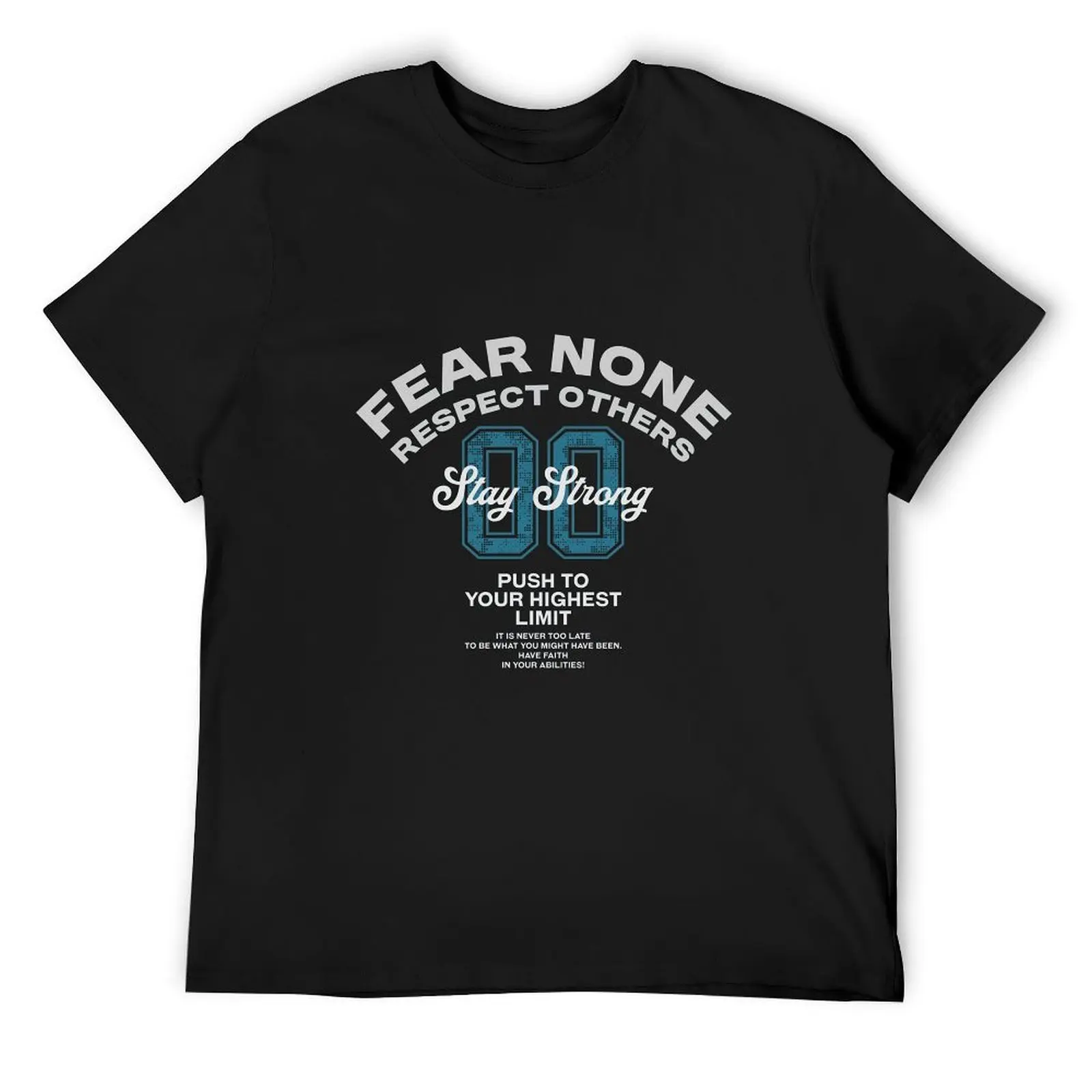Black Classic Basic T Shirt Thick Cotton Durable Crew Neck Daily Workout Casual Wear Tee