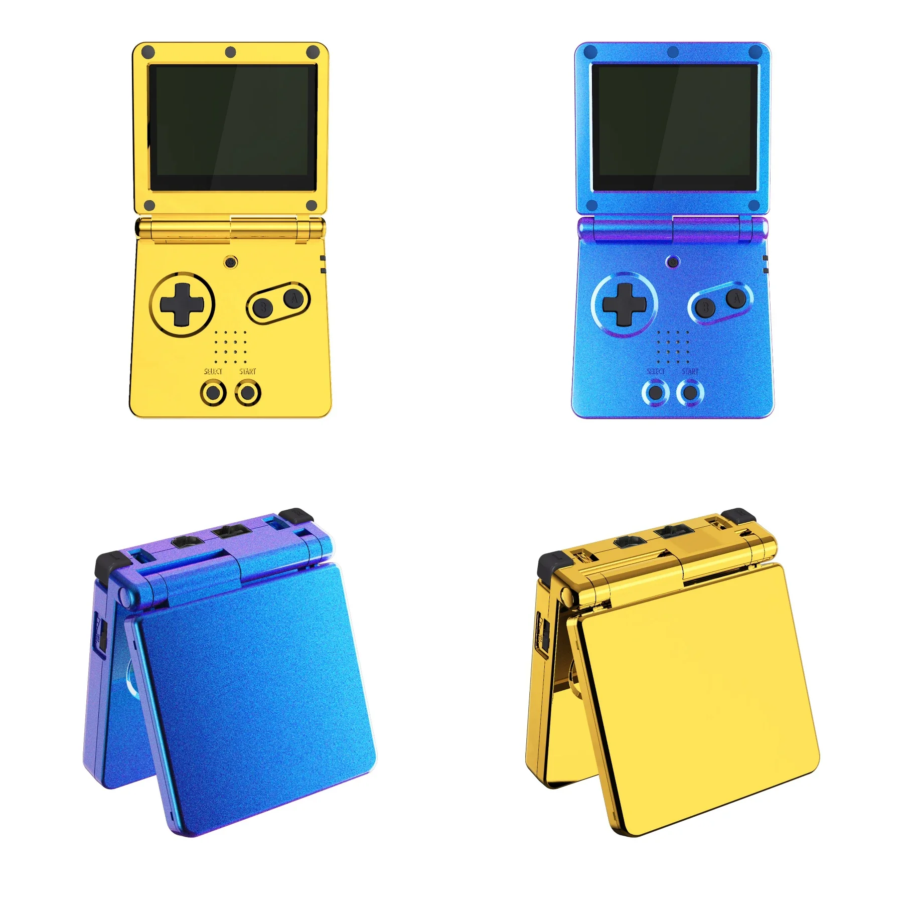 Ekstremalnie ulepszona błyszcząca wymienna obudowa IPS Ready dla Gameboy Advance SP kompatybilna zarówno z IPS, jak i standardowym wyświetlaczem LCD — zdjęcie produktu 7