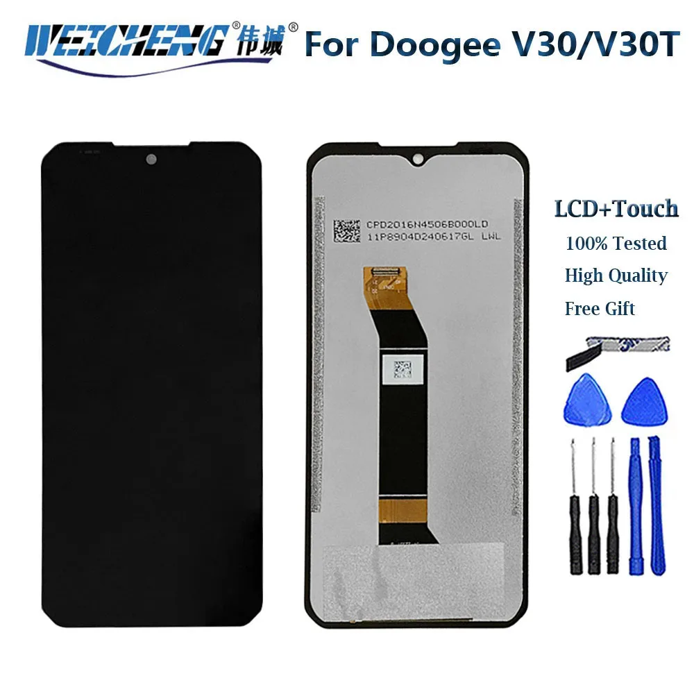 

Original 6.58" For DOOGEE V30 LCD Display+Touch Screen Assembly Replacement Tested Well For Doogee V30T LCD Repair Parts