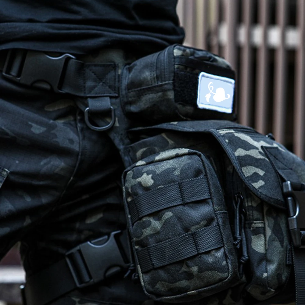 

Tactical General Thigh Bag ,1050 Nylon Leg Tool Pouch Motorcycle Waist Pack for Military Cycling Hiking Hunting Riding Camping