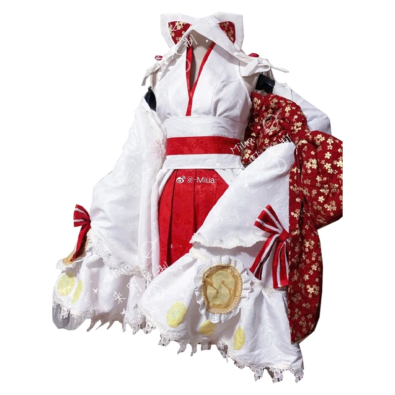 Custom Made Azur Lane Akashi Cosplay Costume Wedding Dress Kimono Uniform Women Anime Outfits Halloween Suits Tailor Clothes