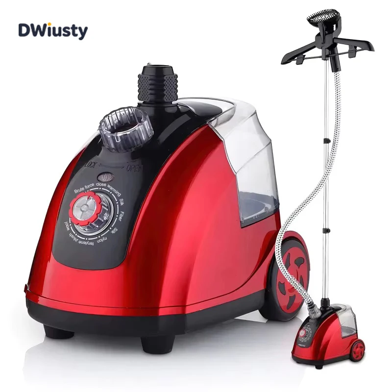 Vaporizador de Ropa DWiusty de 11 Velocidades Ajustables, Plancha de Vapor Vertical Colgante de 1.8 L, Vaporizador de Ropa Portátil de 1800 W para Prendas