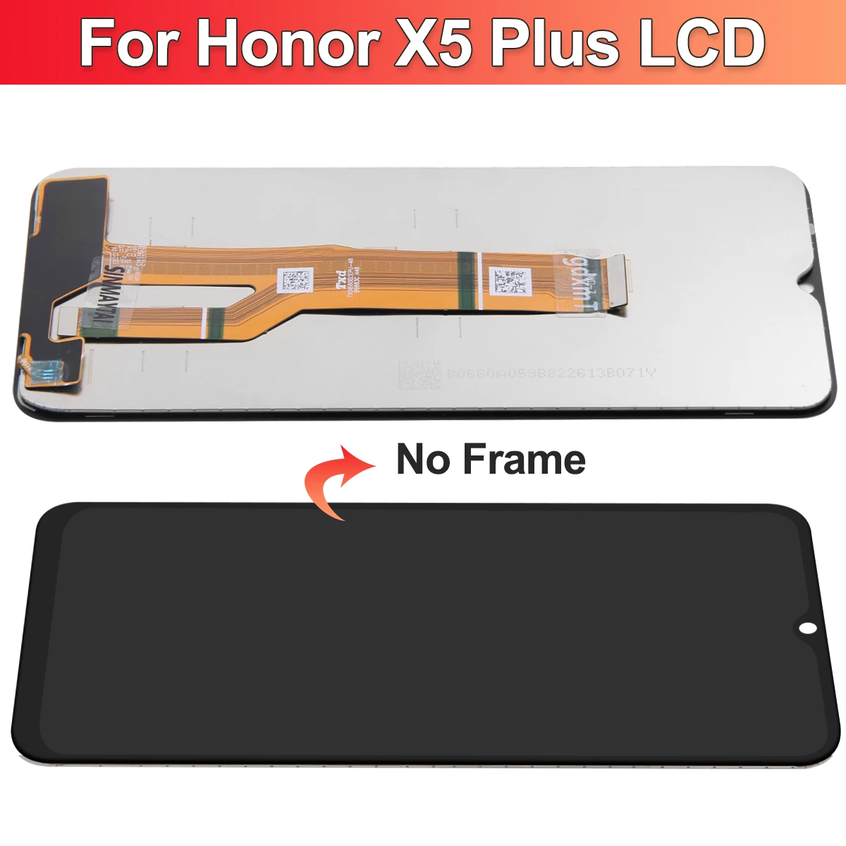 100% Tested Display For Honor X5 Plus LCD Display Touch Screen For HONOR X5 Plus WOD-LX1, WOD-LX2, WOD-LX3 Display With Frame