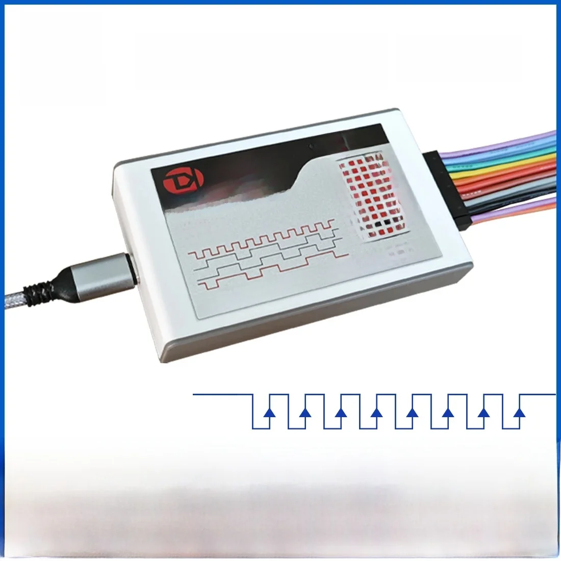 Kingst LA2016 analizator stanów logicznych USB 200M maksymalna częstotliwość próbkowania, 16 kanałów, próbki 10B, MCU,ARM, narzędzie do debugowania FPGA, oprogramowanie angielskie — zdjęcie 2