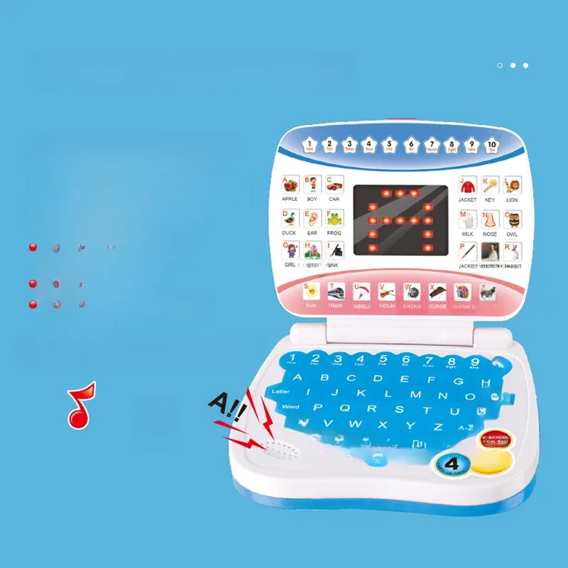 Machine d'apprentissage ordinateur portable enfant électronique langue préscolaire éducation jouets cadeau enfant en bas âge développement des compétences cognitives