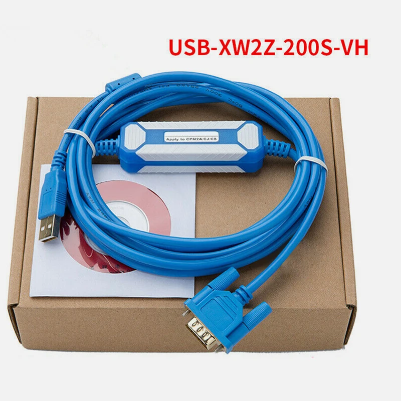 USB-XW2Z-200S-VH Suitable CQM1H CPM2C CJ1M Series PLC Programming Cable USB Cable 2.5m