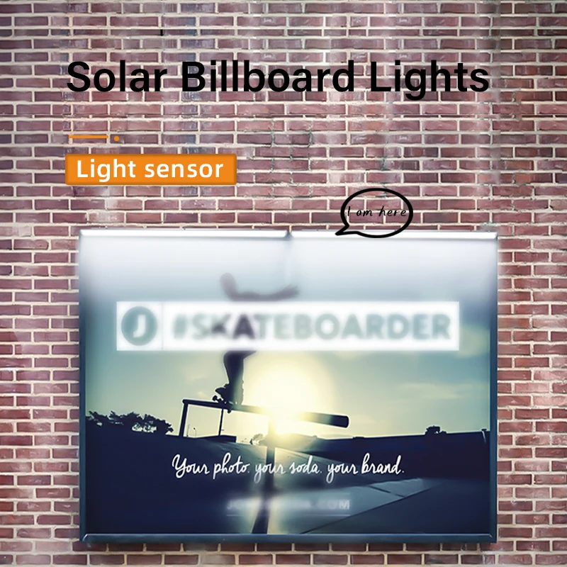 ACMESHINE Solar Outdoor Waterproof Advertising Light Commercial Letrero Led Flexible Billboard Public Area Villa Gardens Corrido