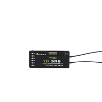 FrSky TD SR6 2.4G/900M Dual-Band Receiver with 6 PWM Channels, Built-in Stabilization & Black Box Function for Telemetry Devices