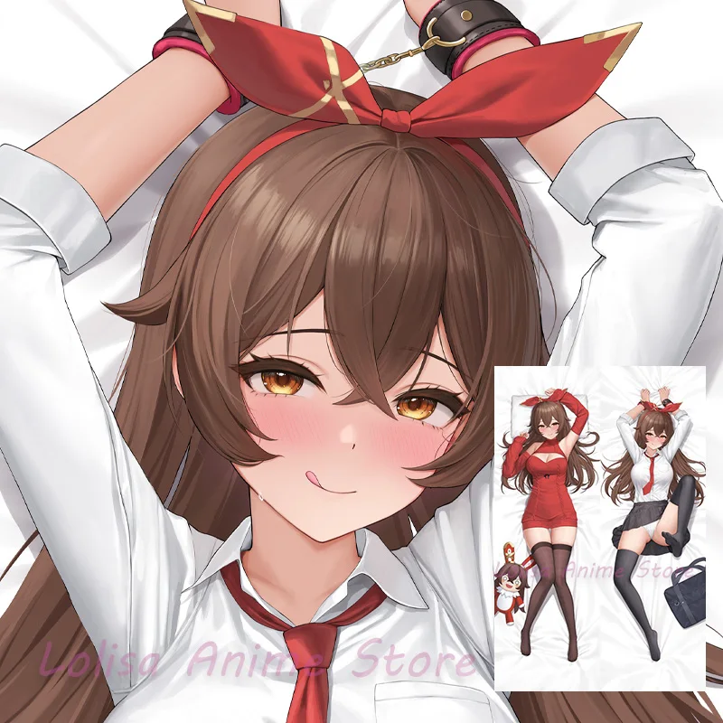 

Genshin Impact Amber Dakimakura Anime Body Pillow Cover Double-sided Print Pillowcase Life-size Birthday Gifts