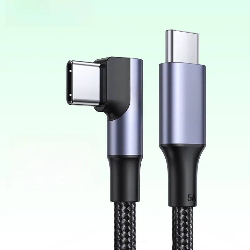 UGREEN 90 Graden PD100W 60W USB-C naar USB-C Oplaadkabel voor iPhone 17 Samsung MacBook iPad Snelladen 4.0 Snellaadkabel - afbeelding 2