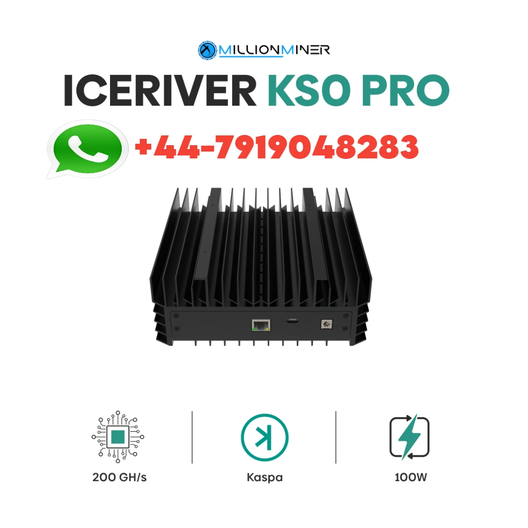 

BQ купить 2 получить 1 Бесплатный IceRiver KS0 Pro KAS Майнер 200GH/S, 100 Вт энергопотребление Asic Kaspa Майнер с блоком питания