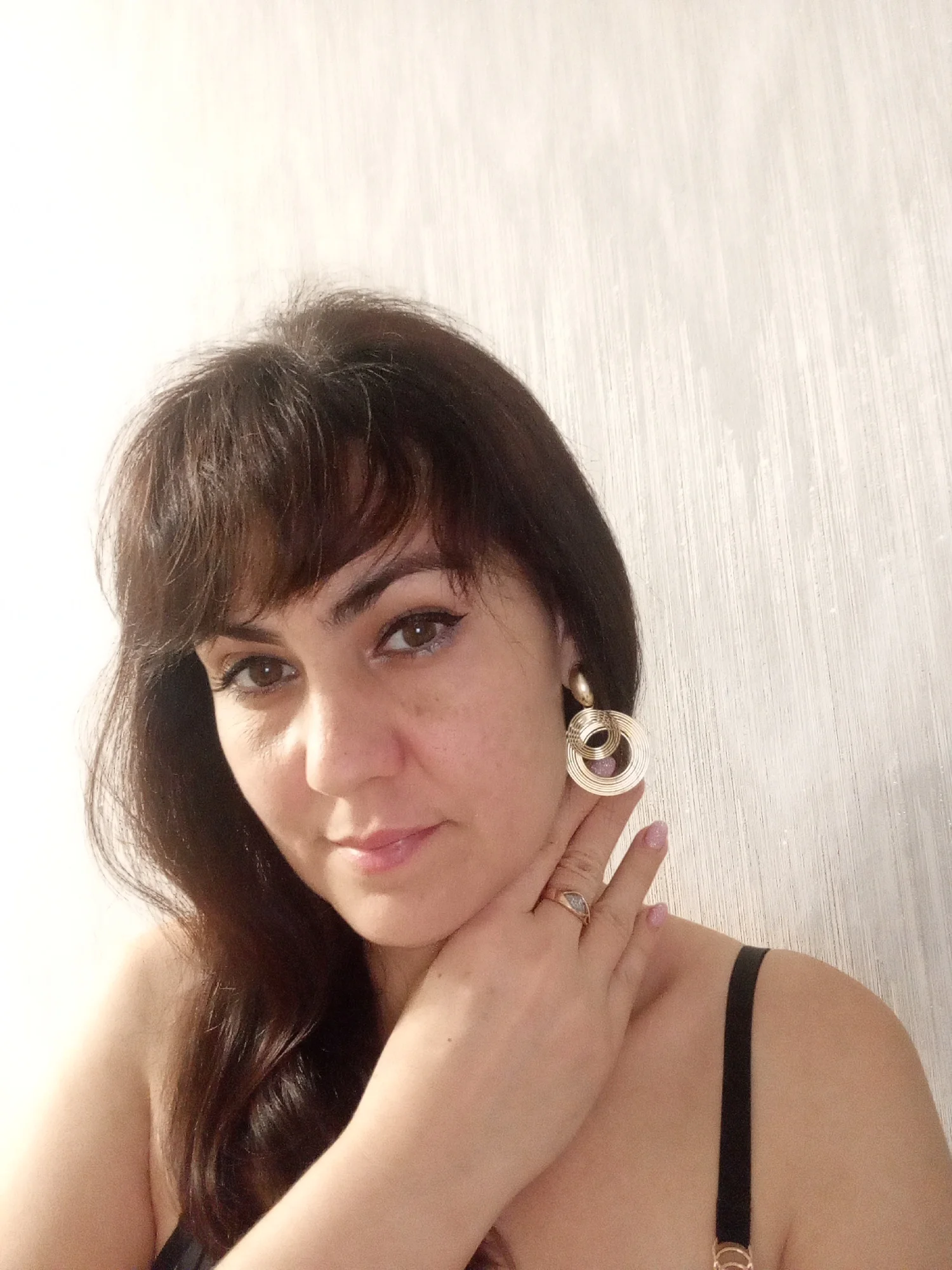 Double Circle Dangle Earrings photo review