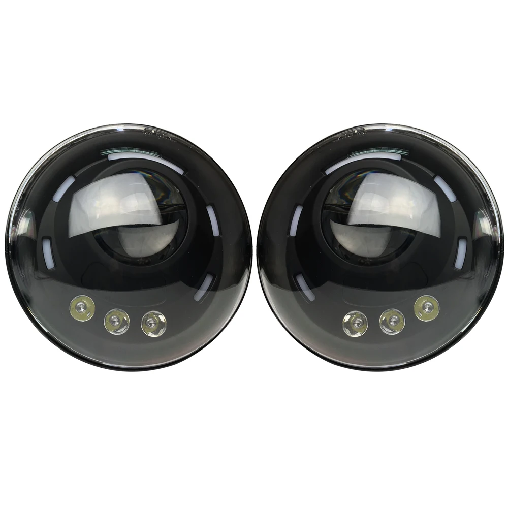 SXMA LED Headlight LED Headlamps LED White Headlights Round for Jeep Wrangler JK/TJ/LJ/CJ FJ Hum mer Motorcycle 1Pair 7'' 45W