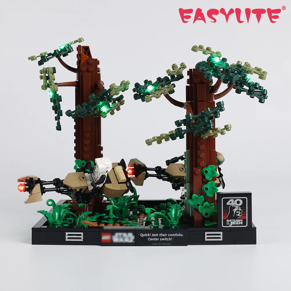 

EASYLITE Led Light Set For 75353 Wars Endor Speeder Chase Diorama Collectible DIY Toys Blocks Only Bricks Lighting Kit No Model