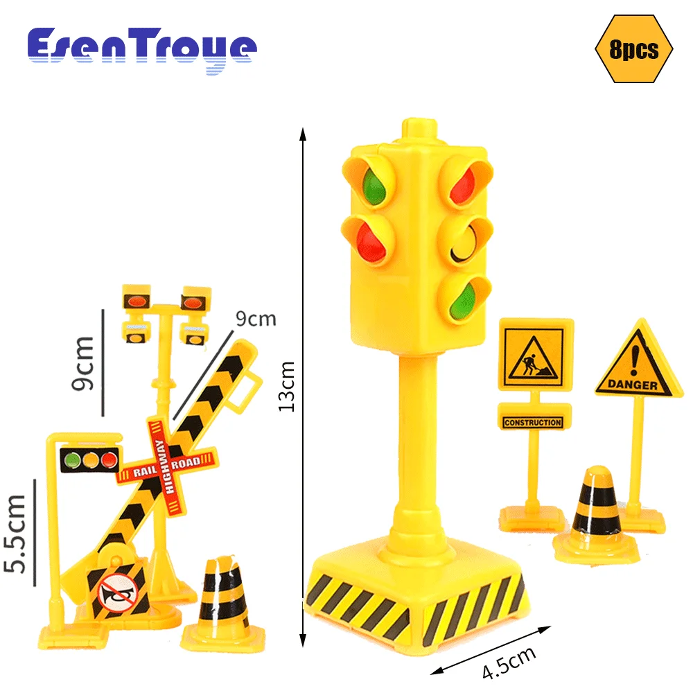2023 New Construction Vehicle Party Decorations Excavator Balloon Disposable Tableware Set Kids Boys Birthday Party Supplies