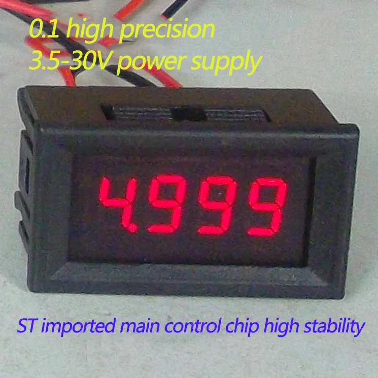 GWUNW BY436AK Digitaldisplay DC Ammeter Head 0.36 Inch (External Shunt)100mA 1A 2A 5A 10A 20A 30A 50A 100A 200A 300A4 Bits