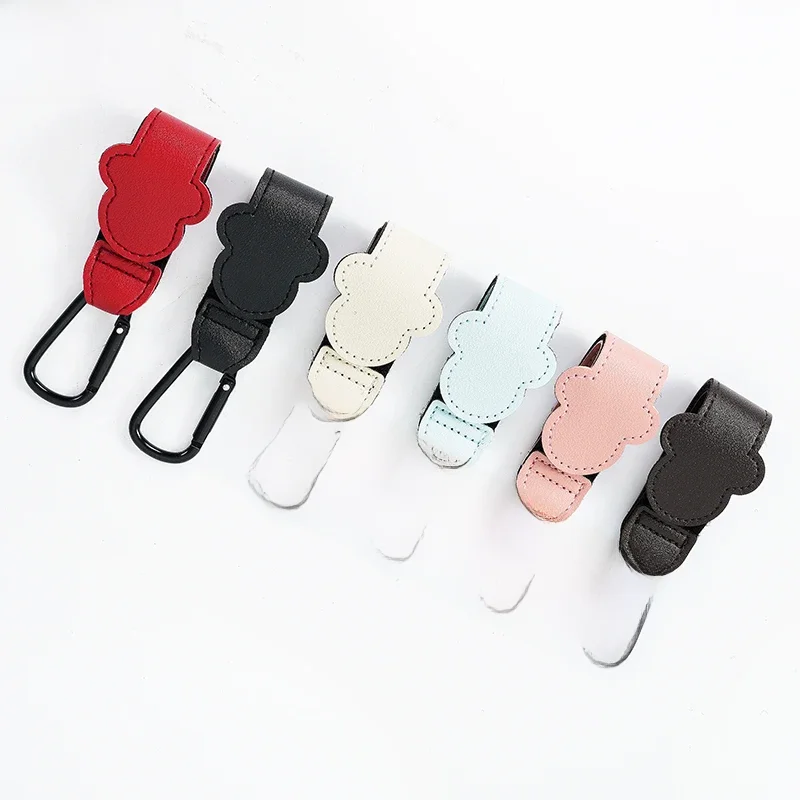 AliExpress 1/2pcs PU Leather Baby Bag Stroller Hook Pram Bicycle Shopping Cart Organizer Drop-proof Diaper Bag