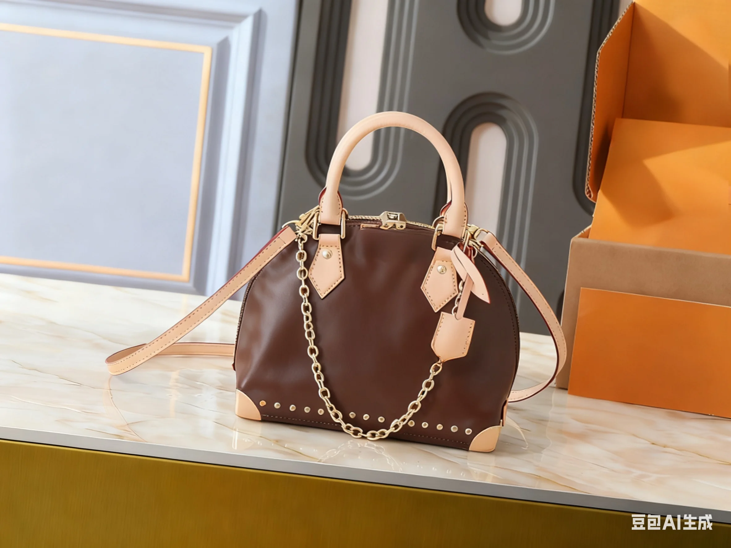 

2025 New Fashionable and Double Handle and Single Zippers Double Shoulder Straps Backpack Bag