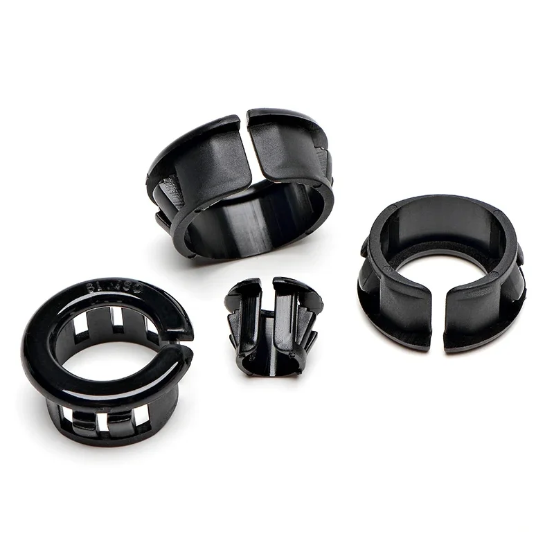 Bobine de protection en plastique, Type de boucle, trou en plastique, couvercle de bouchon, encliquetable, fil électrique, isolation, noir, Anti-chute