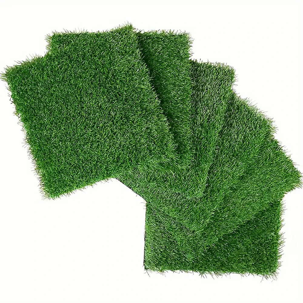 Kunstmatige grote set van 36 synthetische buiten- en binnenmatten, in elkaar grijpende tegels, 30x30 cm, zelfdrainende grasstrips, speelruimte, huisdecoratie